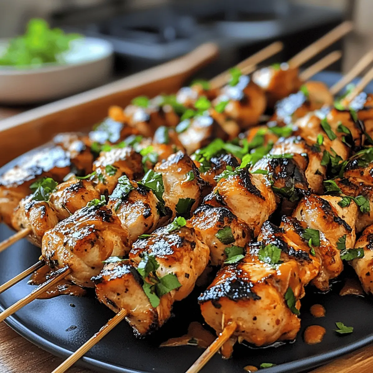 Chipotle Bang Bang Chicken Skewers