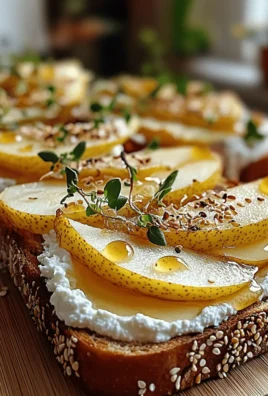 Delightful Pear & Honey Ricotta Toast