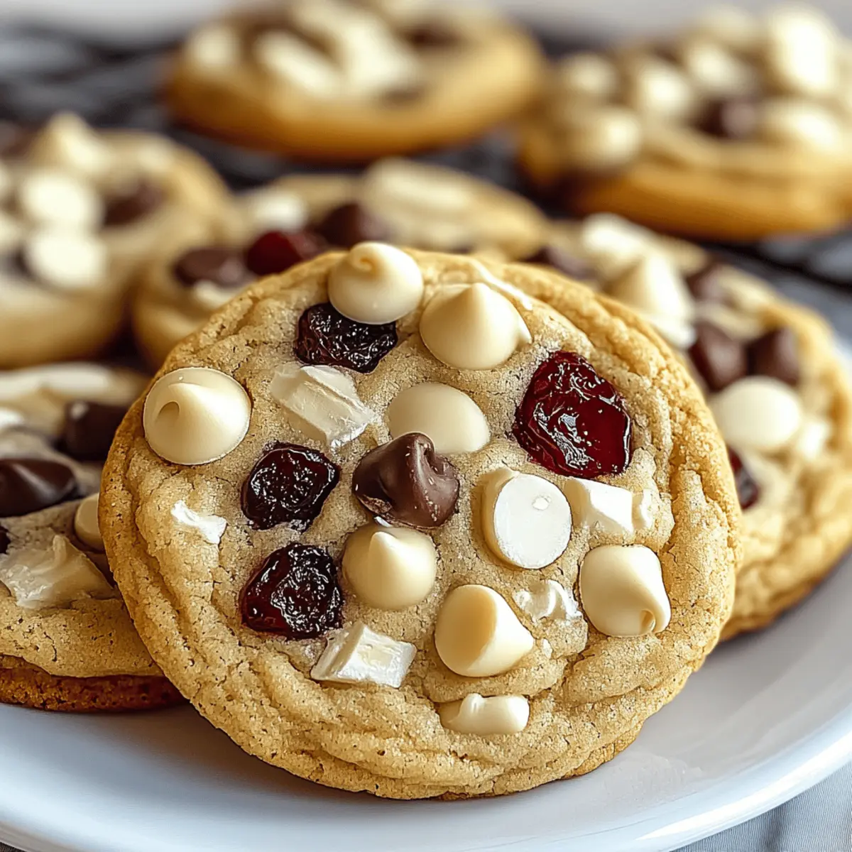 Cranberry White Chocolate Chip Cookies