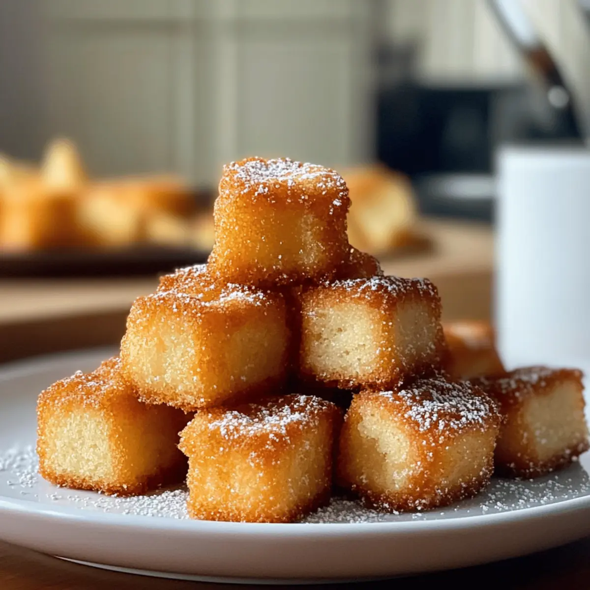 Crispy Angel Cake Churro Bites