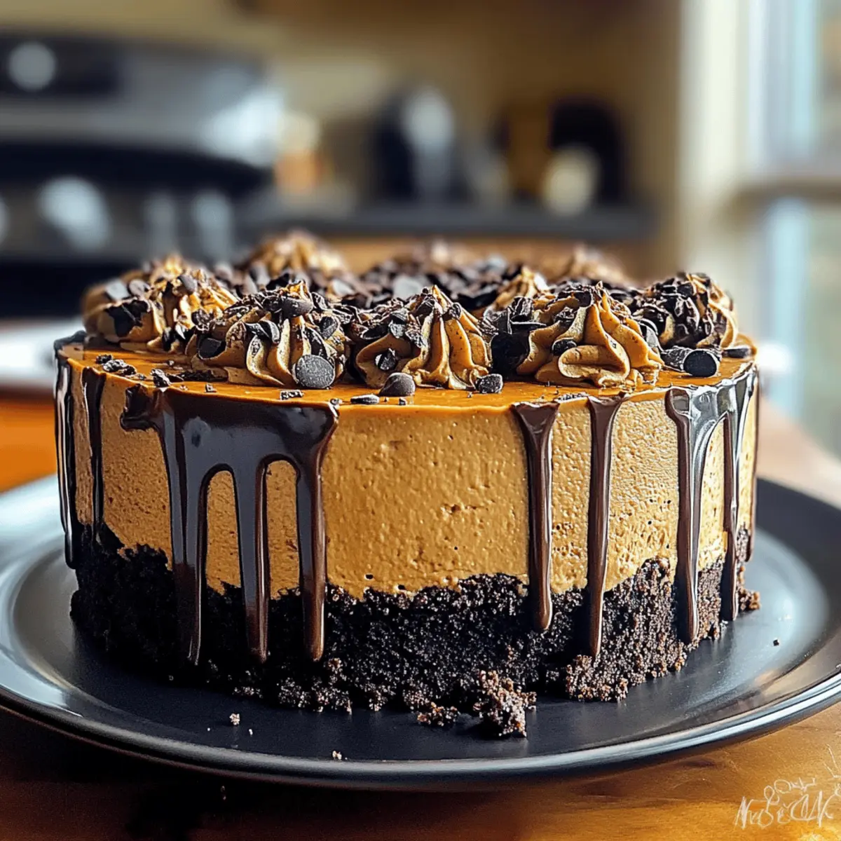 Pumpkin Chocolate Brownie Cheesecake
