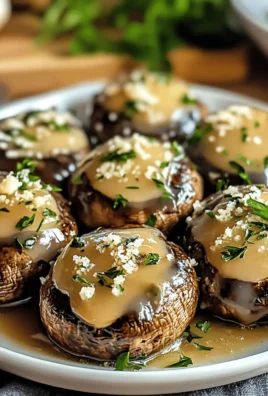 Crockpot Garlic Parmesan Mushrooms