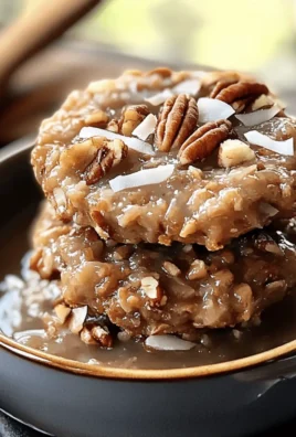 No Bake Coconut Pecan Praline Cookies