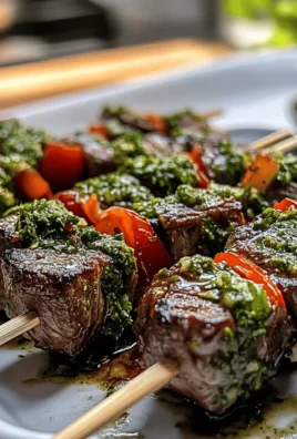 Chimichurri Steak Skewers