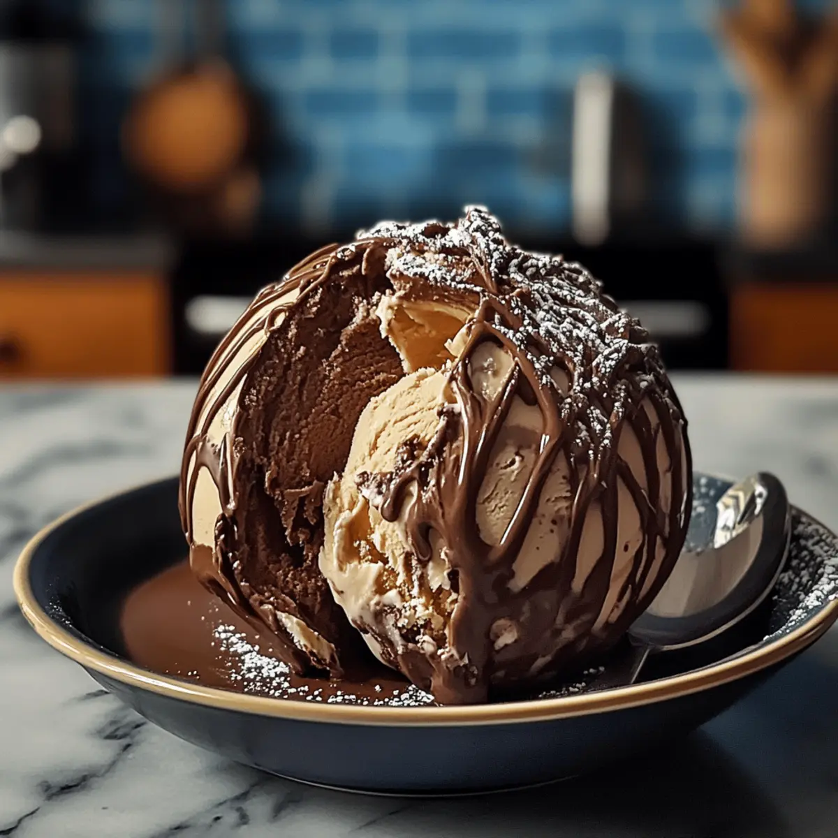 Chocolate and Salted Caramel Ice Cream