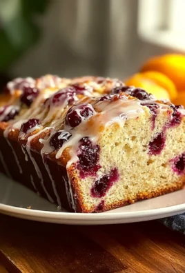 Cranberry Bread with Orange Glaze