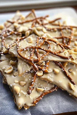 White Chocolate Peanut Butter Pretzel Bark