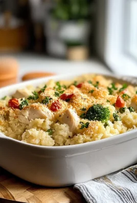 Christmas Chicken Cauliflower Rice Casserole