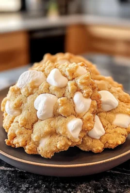 Marshmallow Crispy Cookies