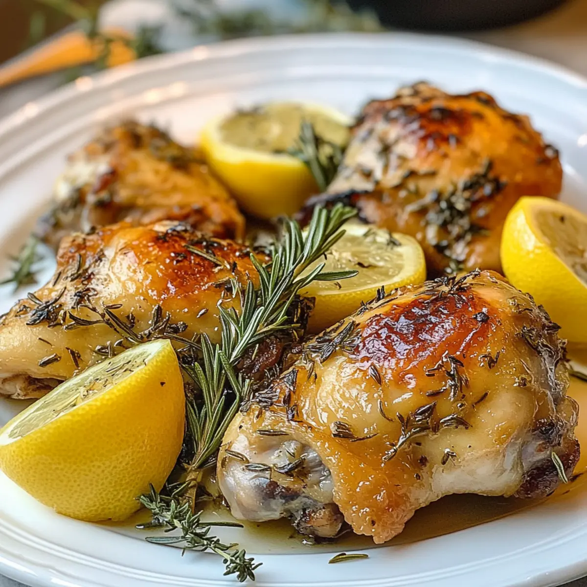 Lemon Rosemary Chicken Thighs