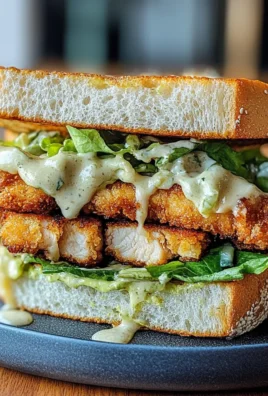 Garlic Butter Chicken Caesar Sandwiches