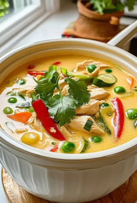 Crockpot Thai Coconut Chicken Soup