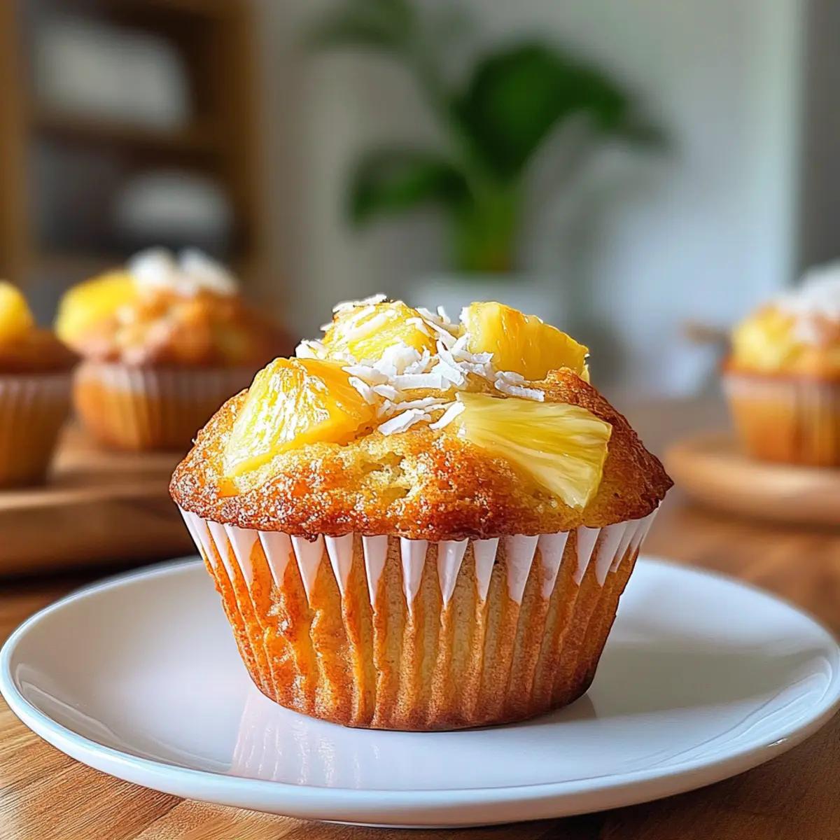 Cottage Cheese Pineapple & Coconut Muffins