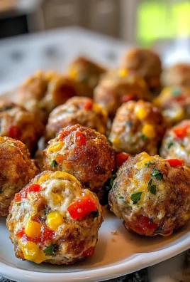 Spicy Rotel Cream Cheese Sausage Balls