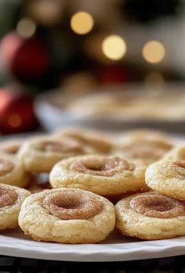 Eggnog Snickerdoodle Thumbprint Cookies