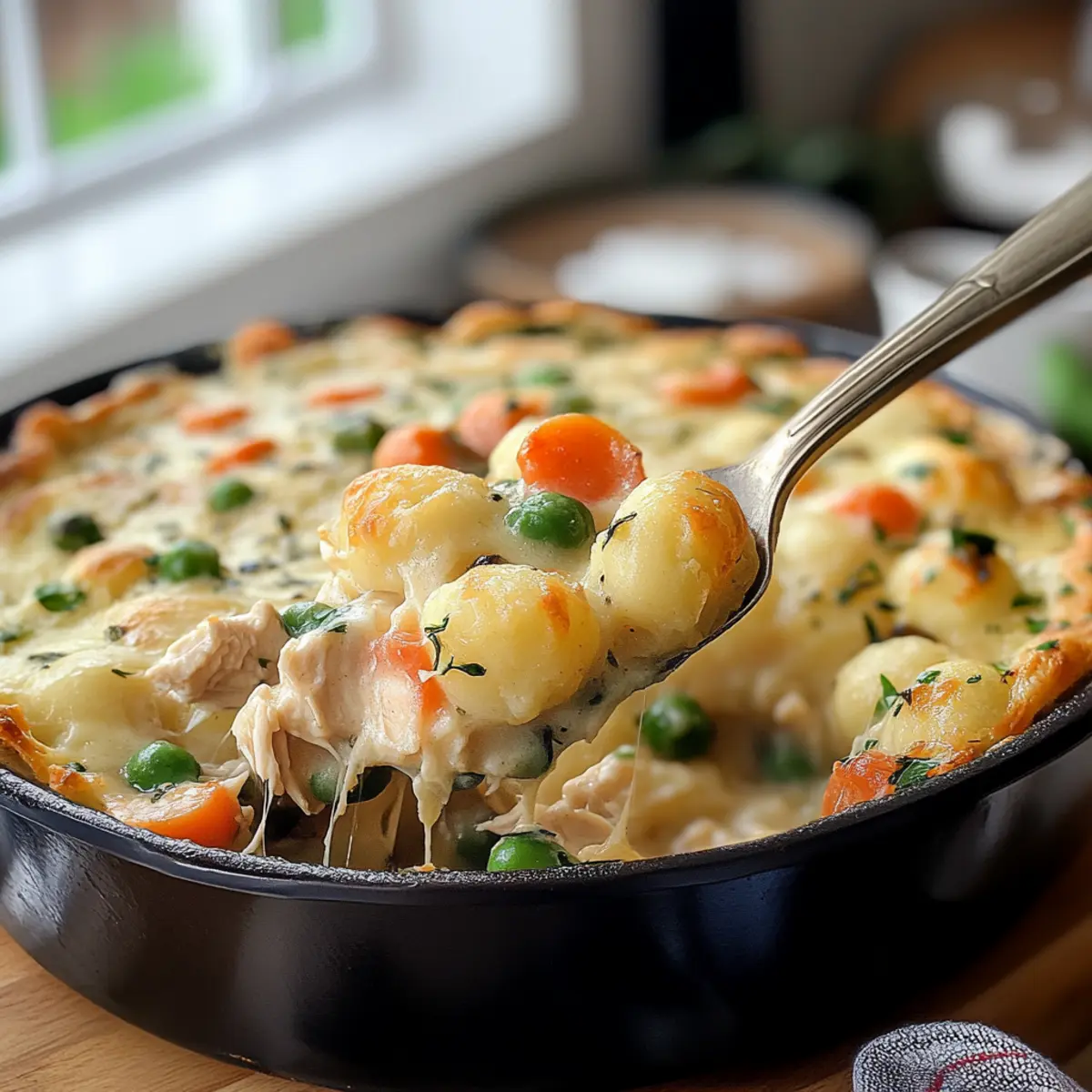 One-Pot Gnocchi Chicken Pot Pie