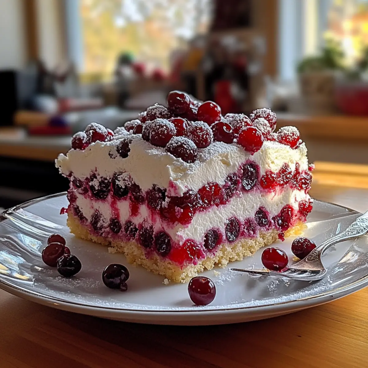 Christmas Cranberry Poke Cake