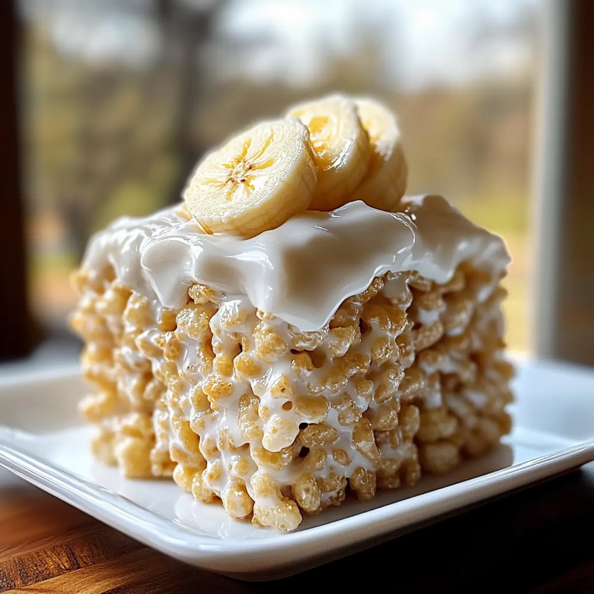 Banana Pudding Rice Krispie Treats