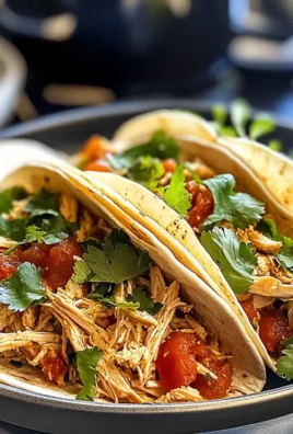 Healthy Crockpot Chicken Tacos