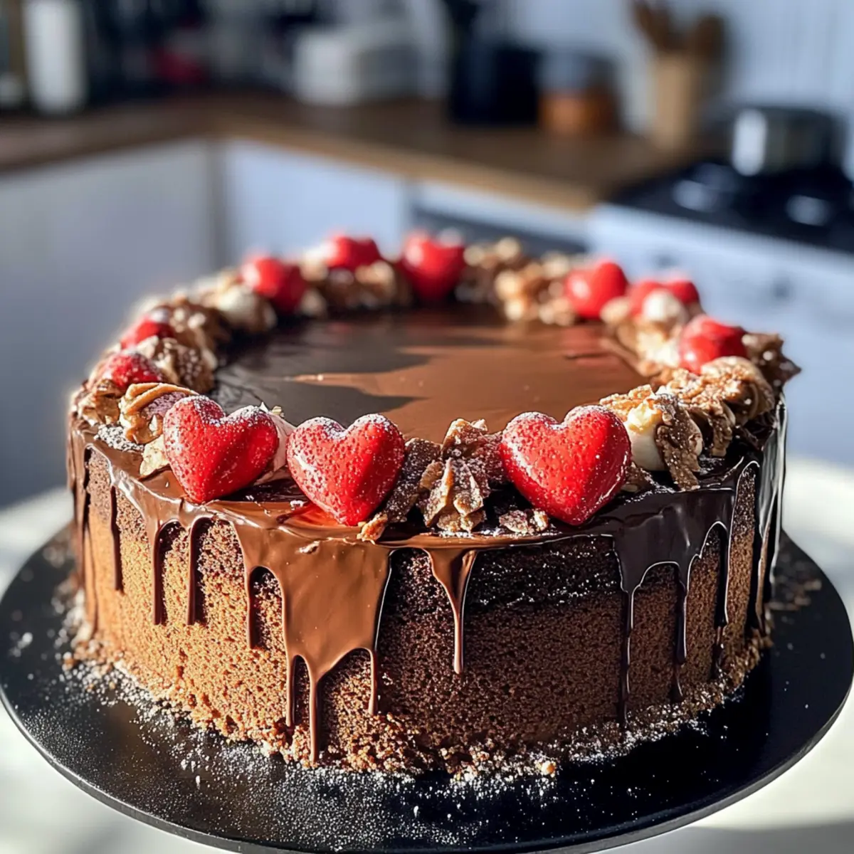 Valentine's Nutella Cake