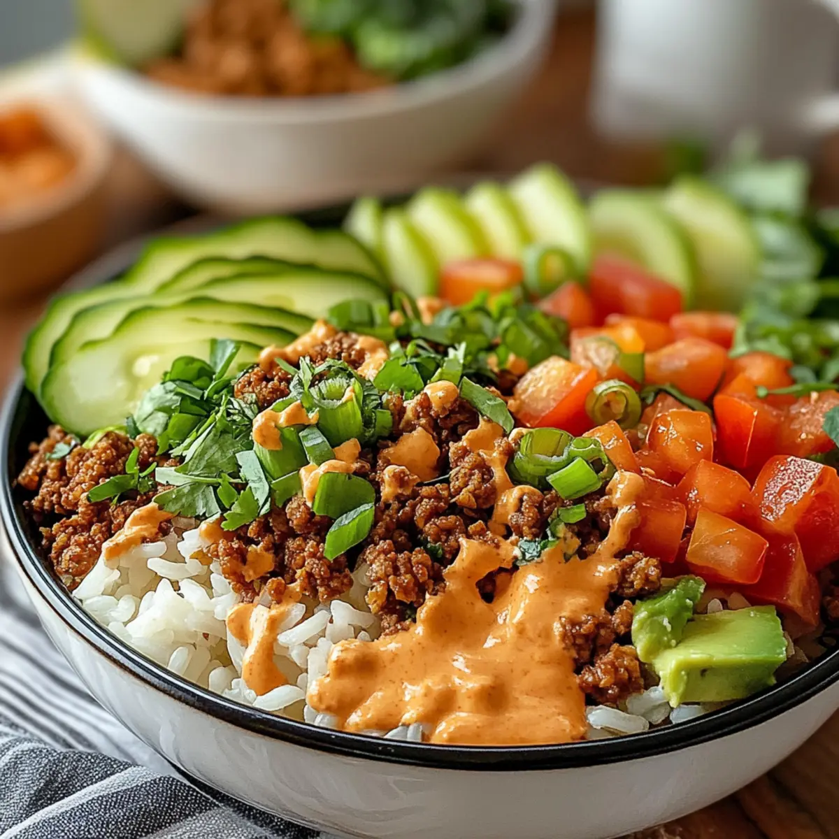 Ground Turkey Rice Bowls