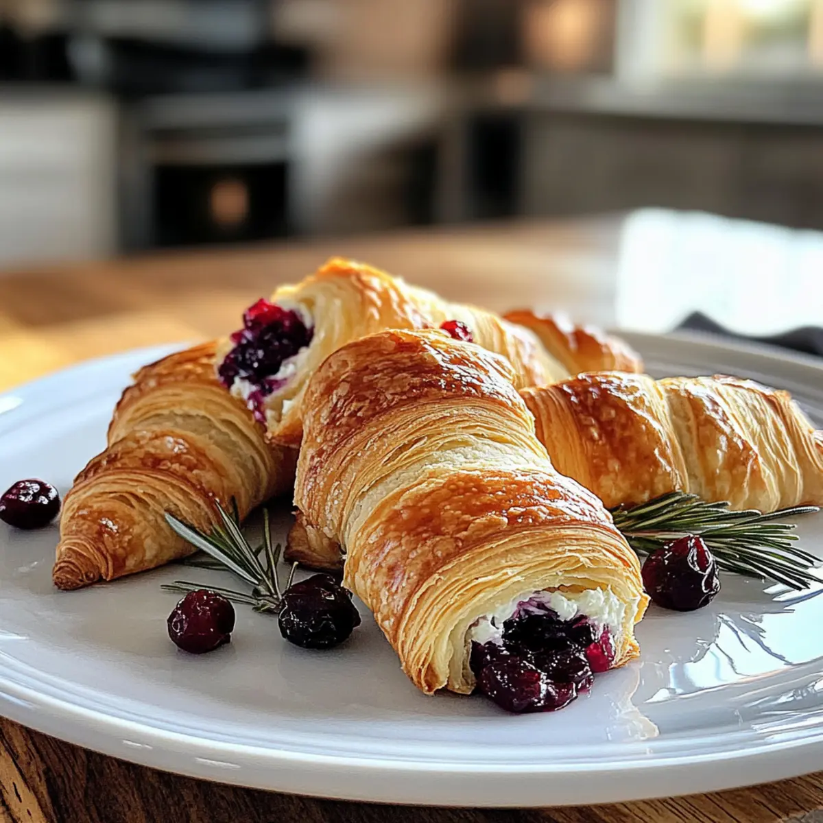 Cranberry Cream Cheese Crescent Bites