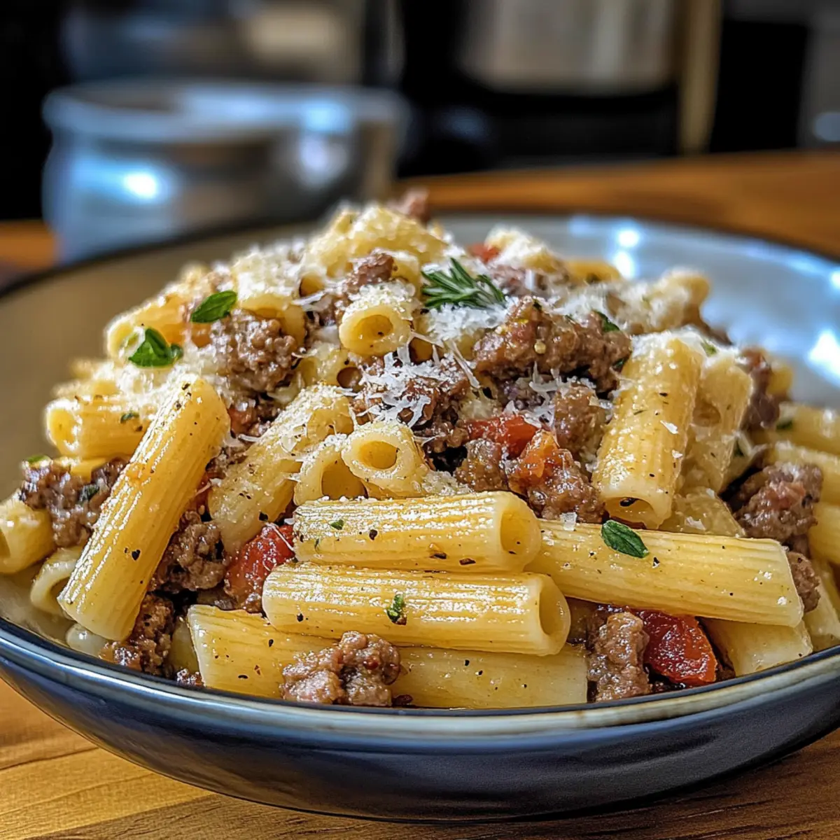 Apple Gouda Sausage Pasta