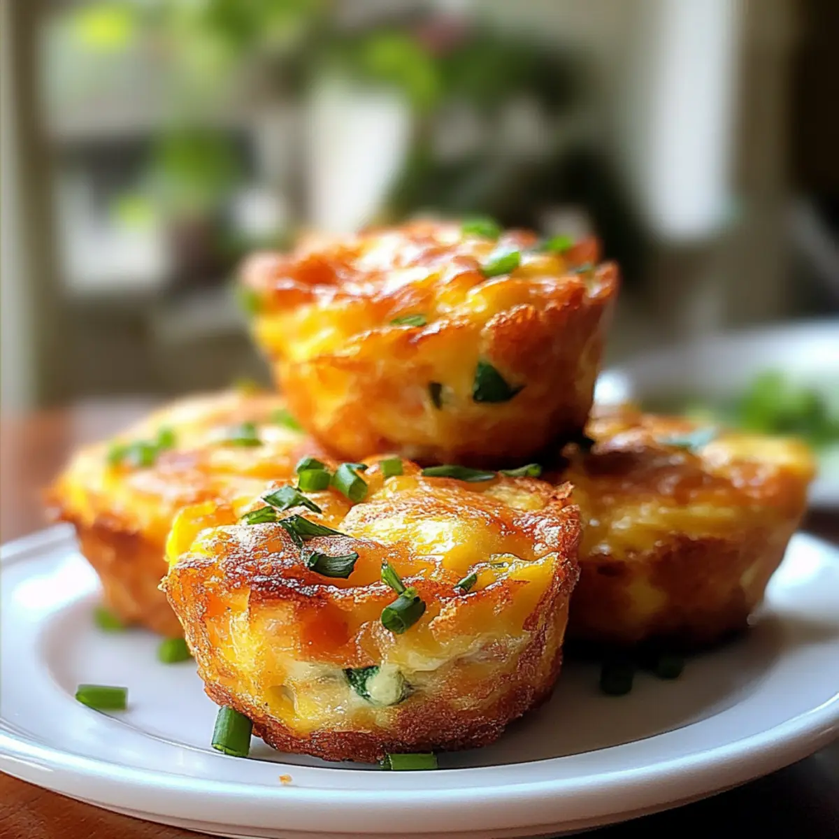 Mini Breakfast Omelets with Tater Tot Crust