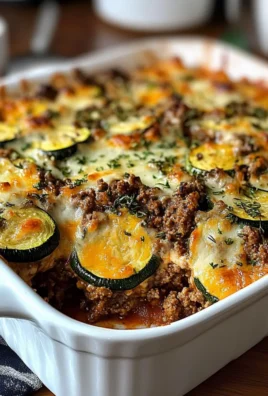 Ground Beef & Zucchini Casserole