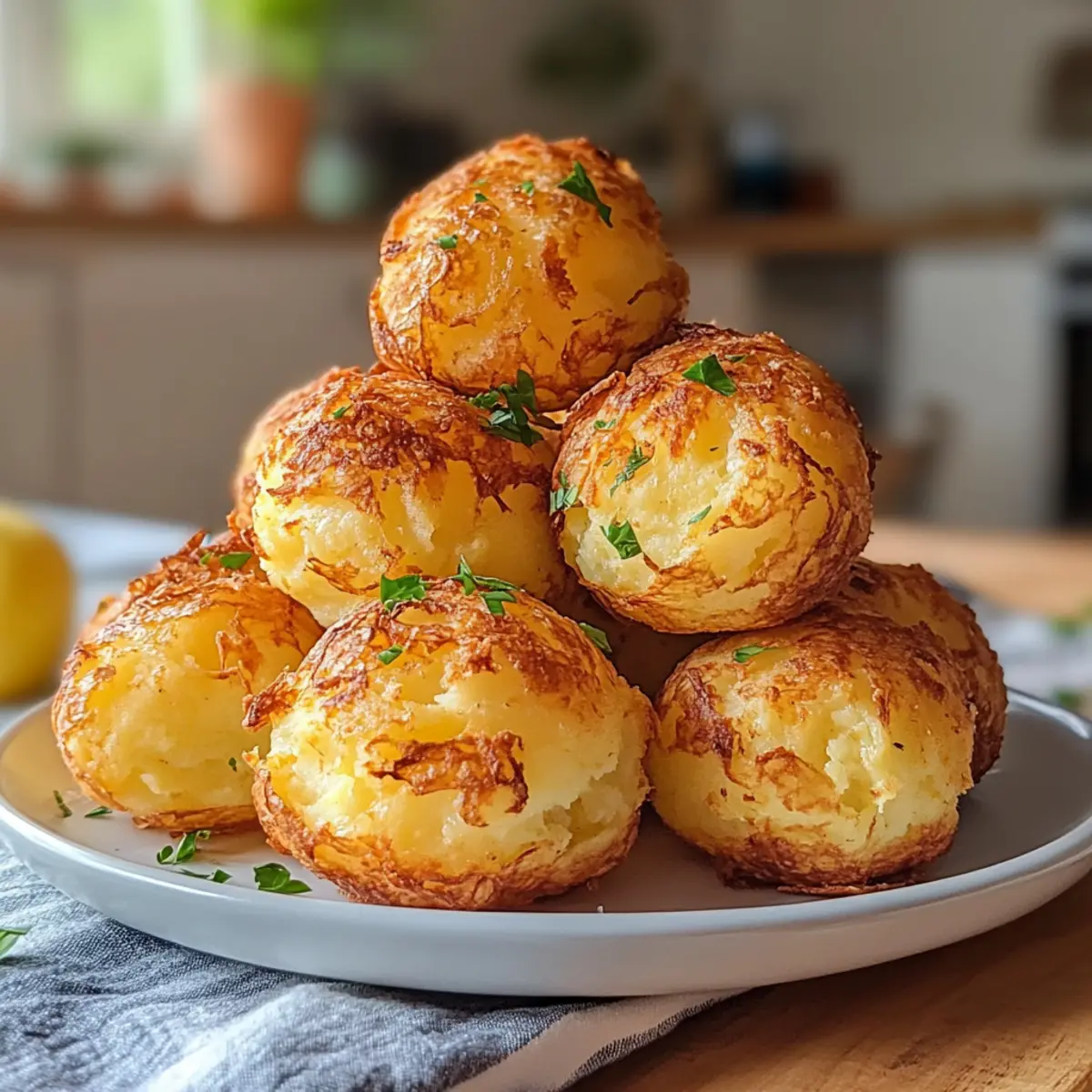 Crispy Mashed Potato Cheese Puffs